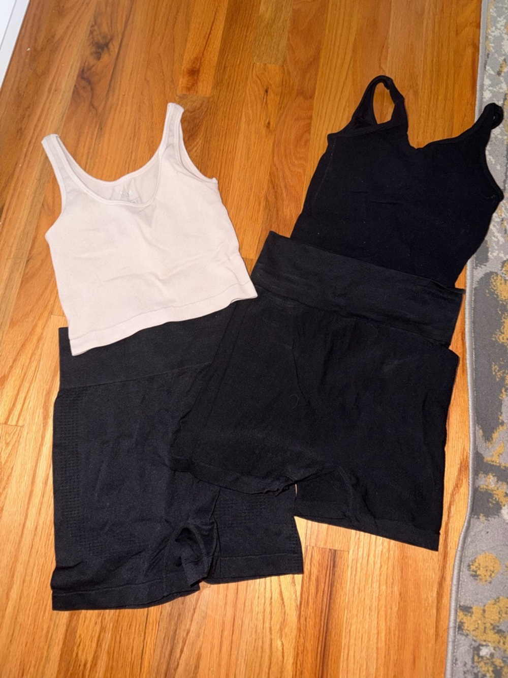 Two sets of workout fits